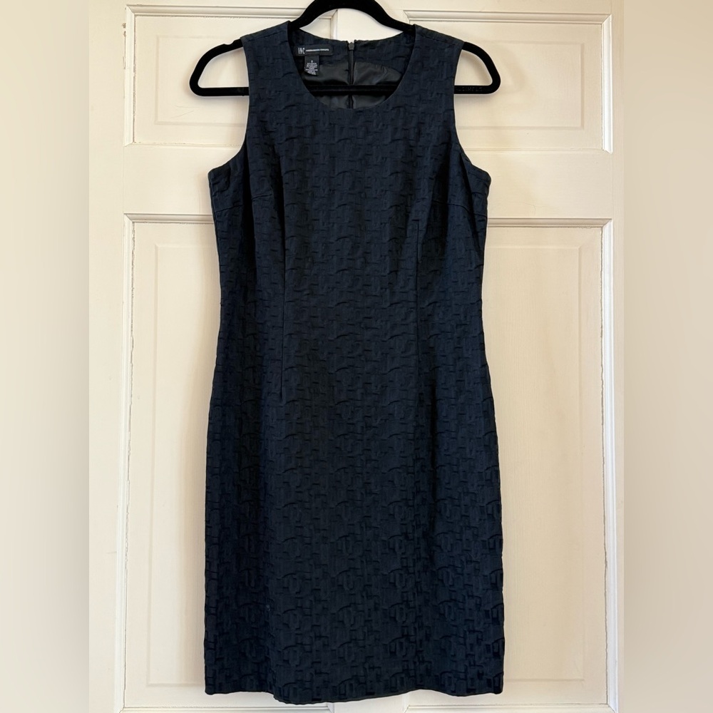 INC Brocade black on black Sheath Dress